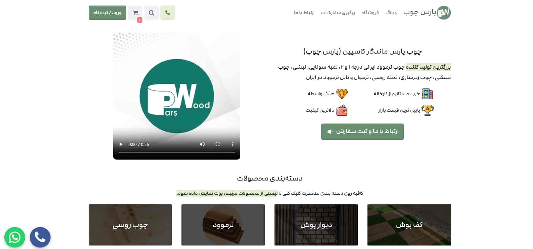 شرکت پارس چوب ترموود در تهران